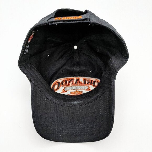 Orlando Harley Davidson Baseball Cap  Hat Adjustable Black Orange Florida - Picture 6 of 7